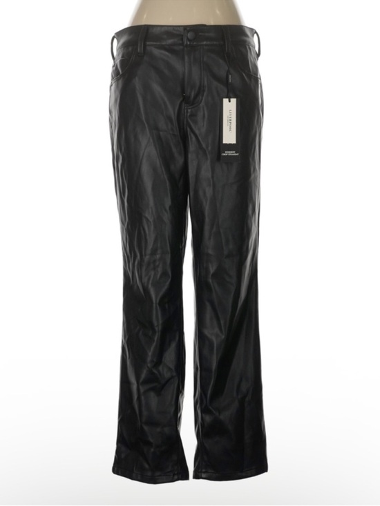 Liverpool Pants - Liverpool Faux Leather Pants Black Straight Leg High Rise Vegan Leather 8 NWT